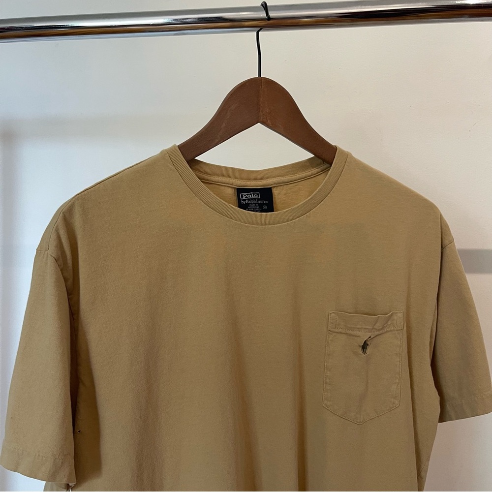 Vintage Ralph Lauren Tan Pocket Tee